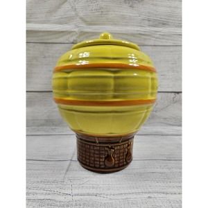 Vintage McCoy Hot Air Balloon Cookie Jar # 353 1970's Excellent paint 95% intact